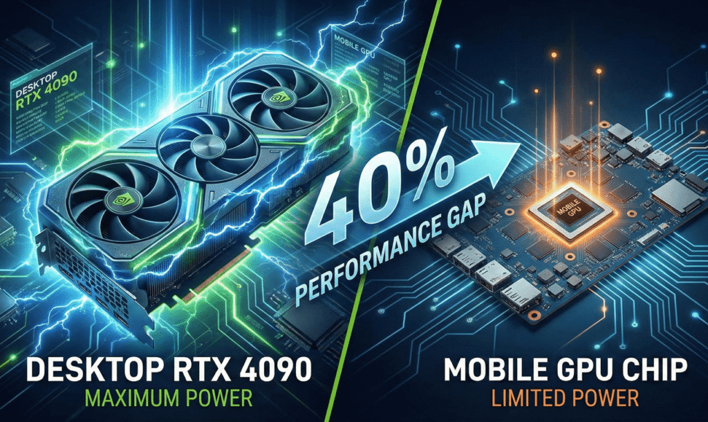 Desktop vs Laptop GPU performance gap comparison for GTA 6