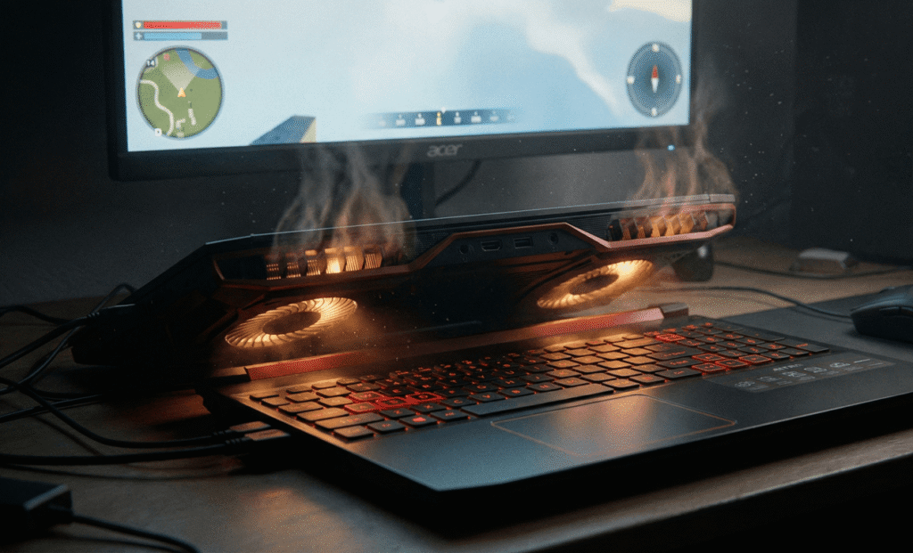 Acer Nitro V 16 budget gaming laptop thermal cooling for GTA 6
