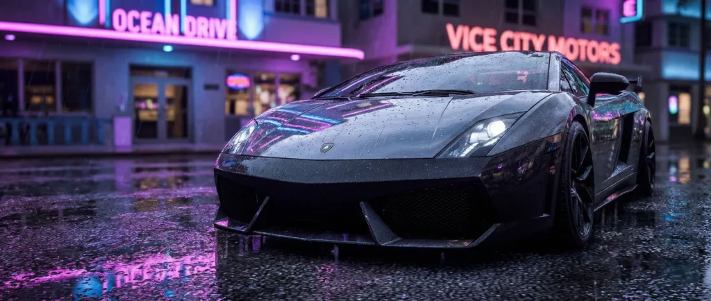 GTA 6 System Requirements showcasing ray tracing and water physics on the RAGE 9 engine.