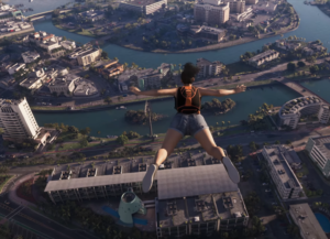 GTA 6 extended look Vice City street showing dense crowds, neon lights, and sports cars.